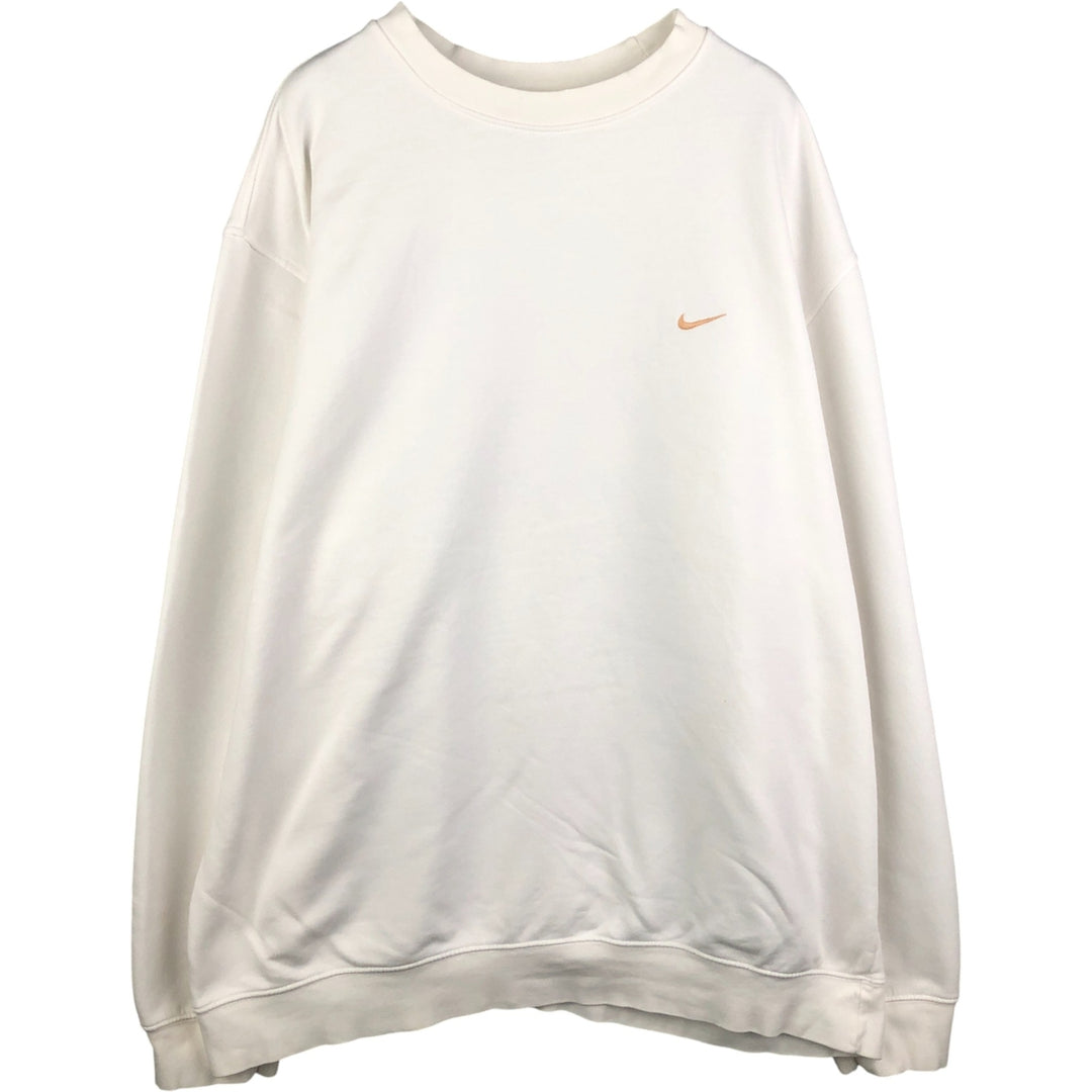 00'S Nike One Point Logo Sweatshirt Trainer Men's XXL cotton white type Vintage Second Hand