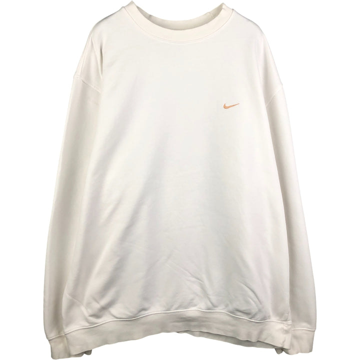 00'S Nike One Point Logo Sweatshirt Trainer Men's XXL cotton white type Vintage Second Hand