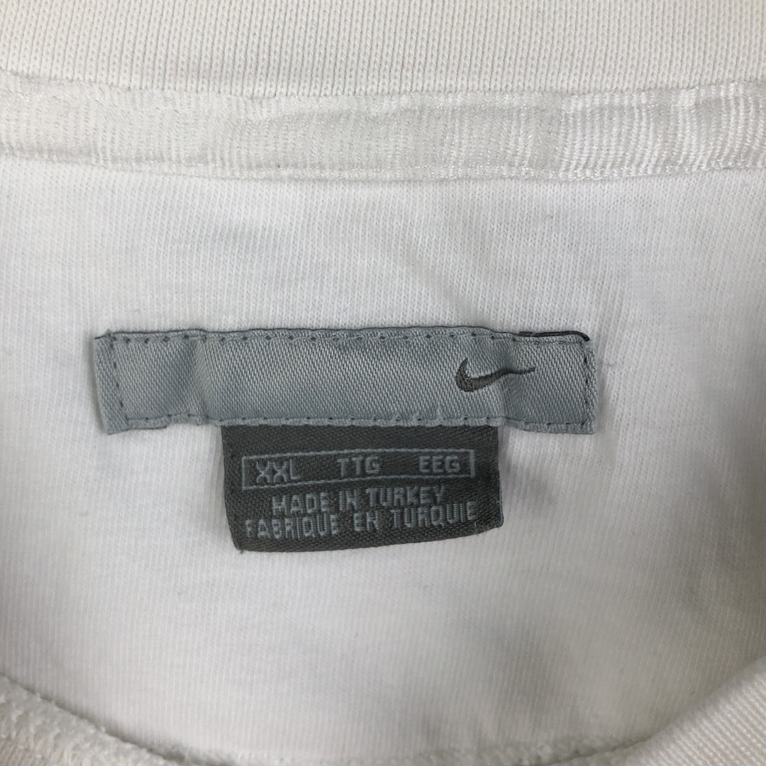 00'S Nike One Point Logo Sweatshirt Trainer Men's XXL cotton white type Vintage Second Hand