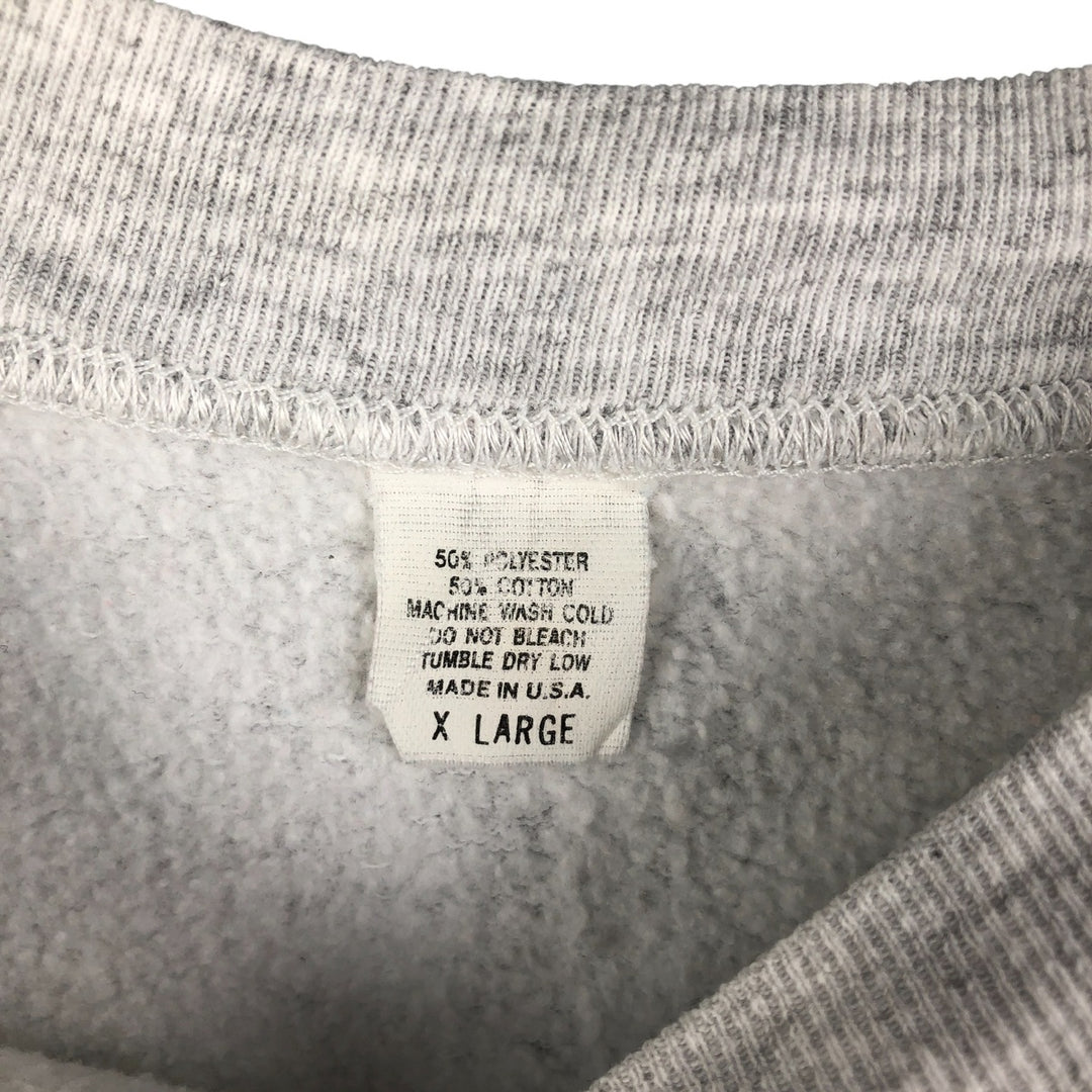 90'S Printed Sweatshirt, Made in USA, Men's Size XL cotton white type Vintage Second Hand