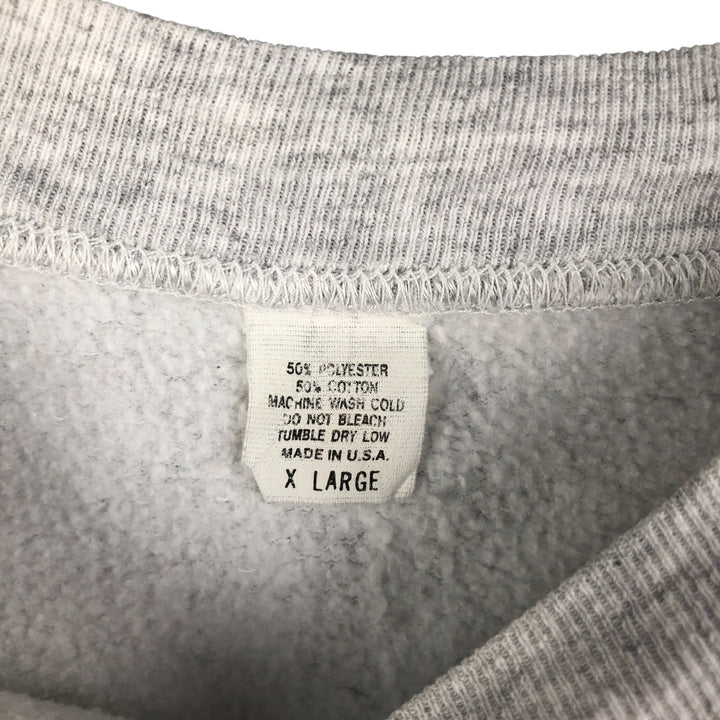 90'S Printed Sweatshirt, Made in USA, Men's Size XL cotton white type Vintage Second Hand