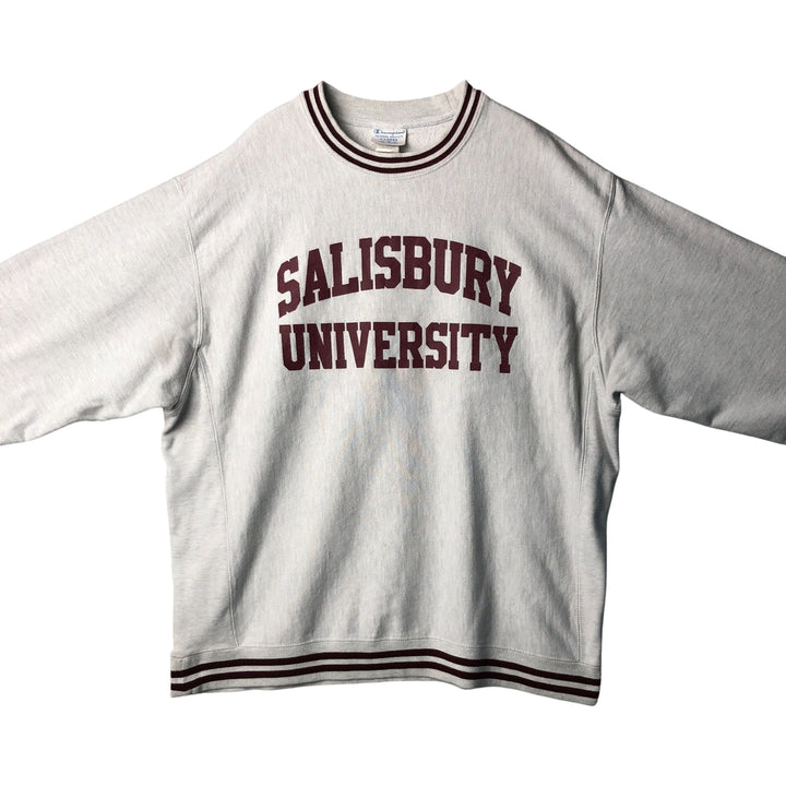 Champion REVERSE WEAVE Reverse Weave College Sweatshirt Trainer Men's XL cotton gray type Vintage Second Hand