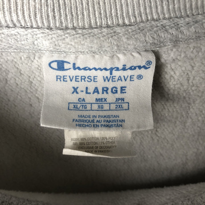 Champion REVERSE WEAVE Reverse Weave College Sweatshirt Trainer Men's XL cotton gray type Vintage Second Hand