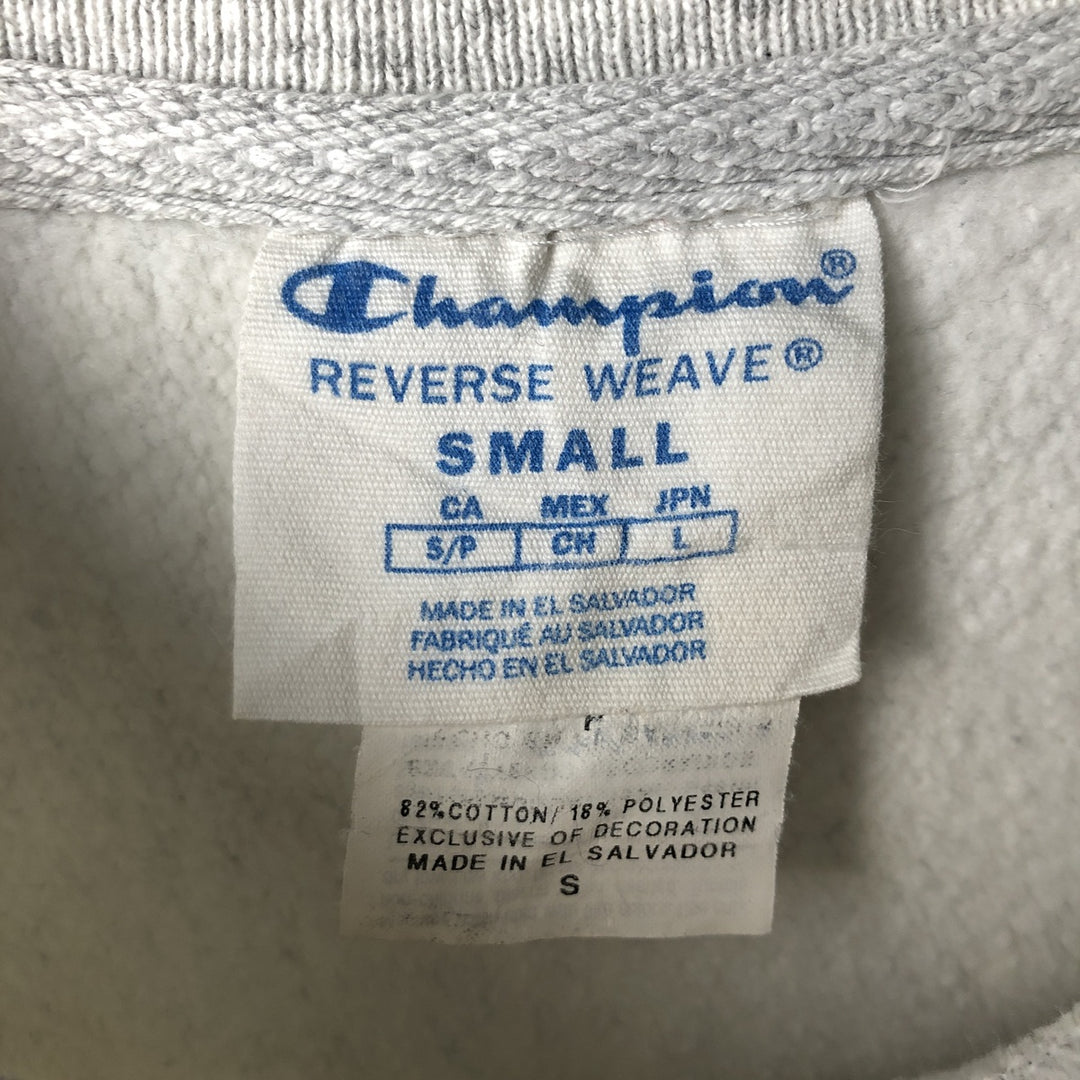 Champion REVERSE WEAVE Reverse Weave College Sweatshirt Trainer Men's S cotton gray type Vintage Second Hand