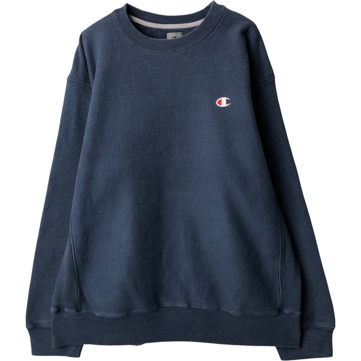 2000'S Champion One-Point Logo Sweatshirt, Men's XL unclear navy blue type Vintage Second Hand