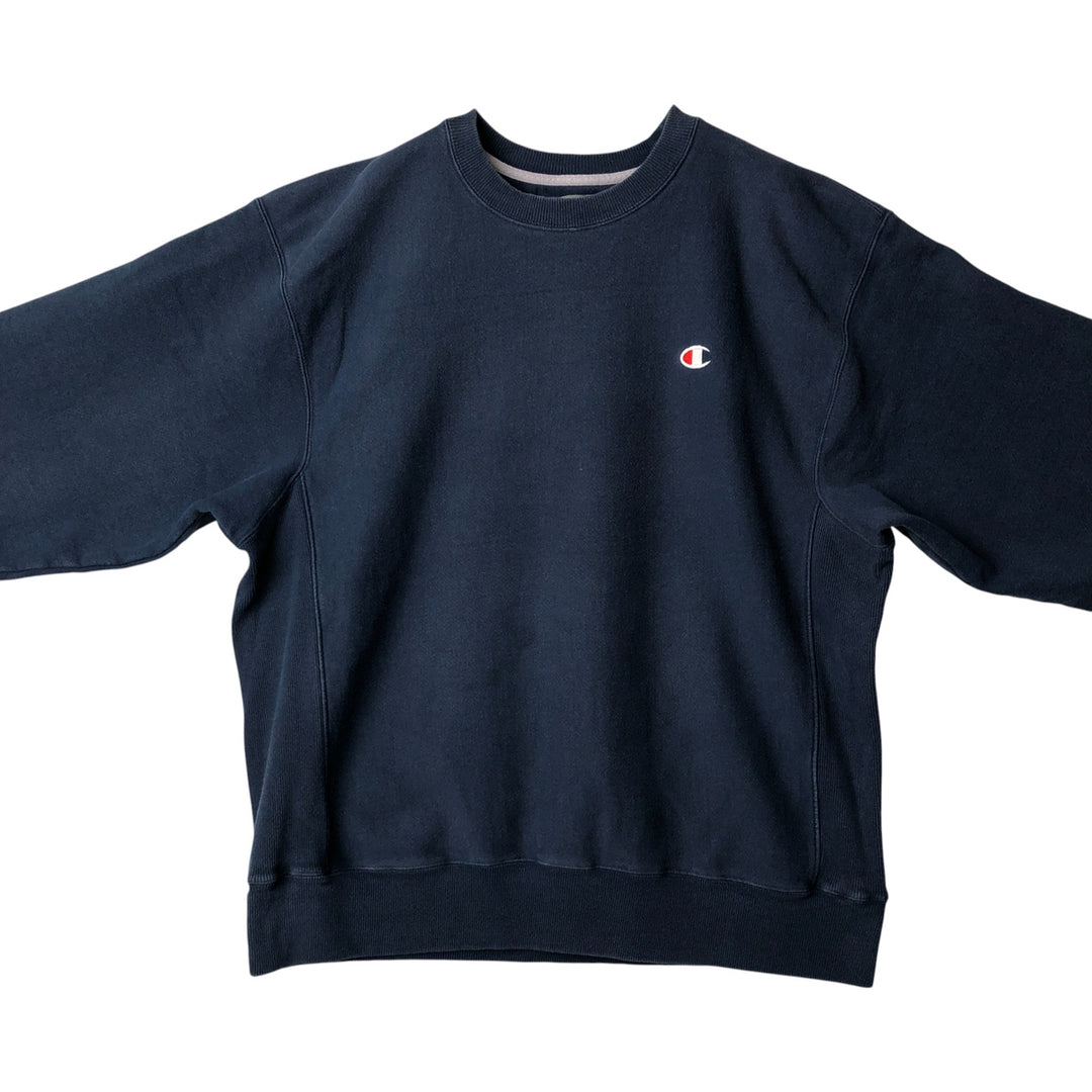2000'S Champion One-Point Logo Sweatshirt, Men's XL unclear navy blue type Vintage Second Hand