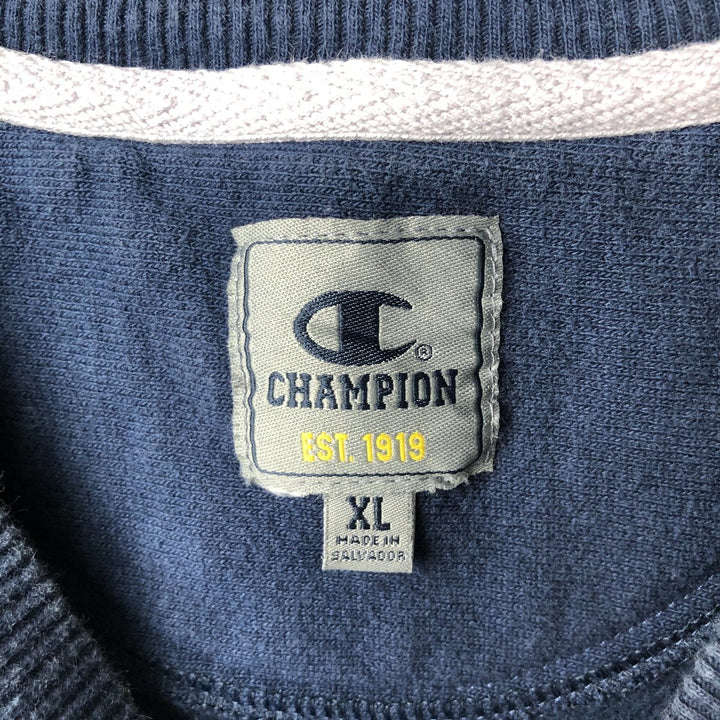 2000'S Champion One-Point Logo Sweatshirt, Men's XL unclear navy blue type Vintage Second Hand