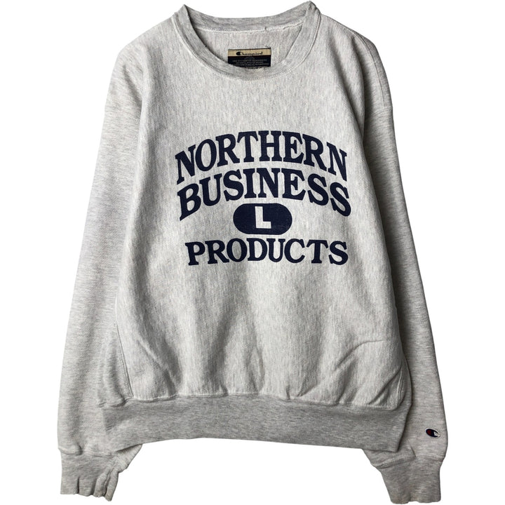 Champion Premium Reverse Weave Northern Business Products Advertising Sweatshirt cotton gray type Vintage Second Hand
