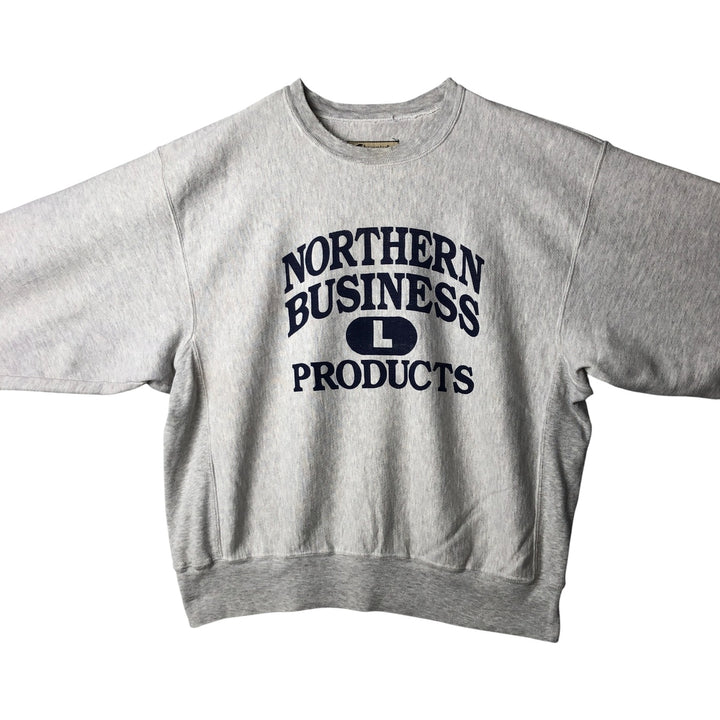 Champion Premium Reverse Weave Northern Business Products Advertising Sweatshirt cotton gray type Vintage Second Hand