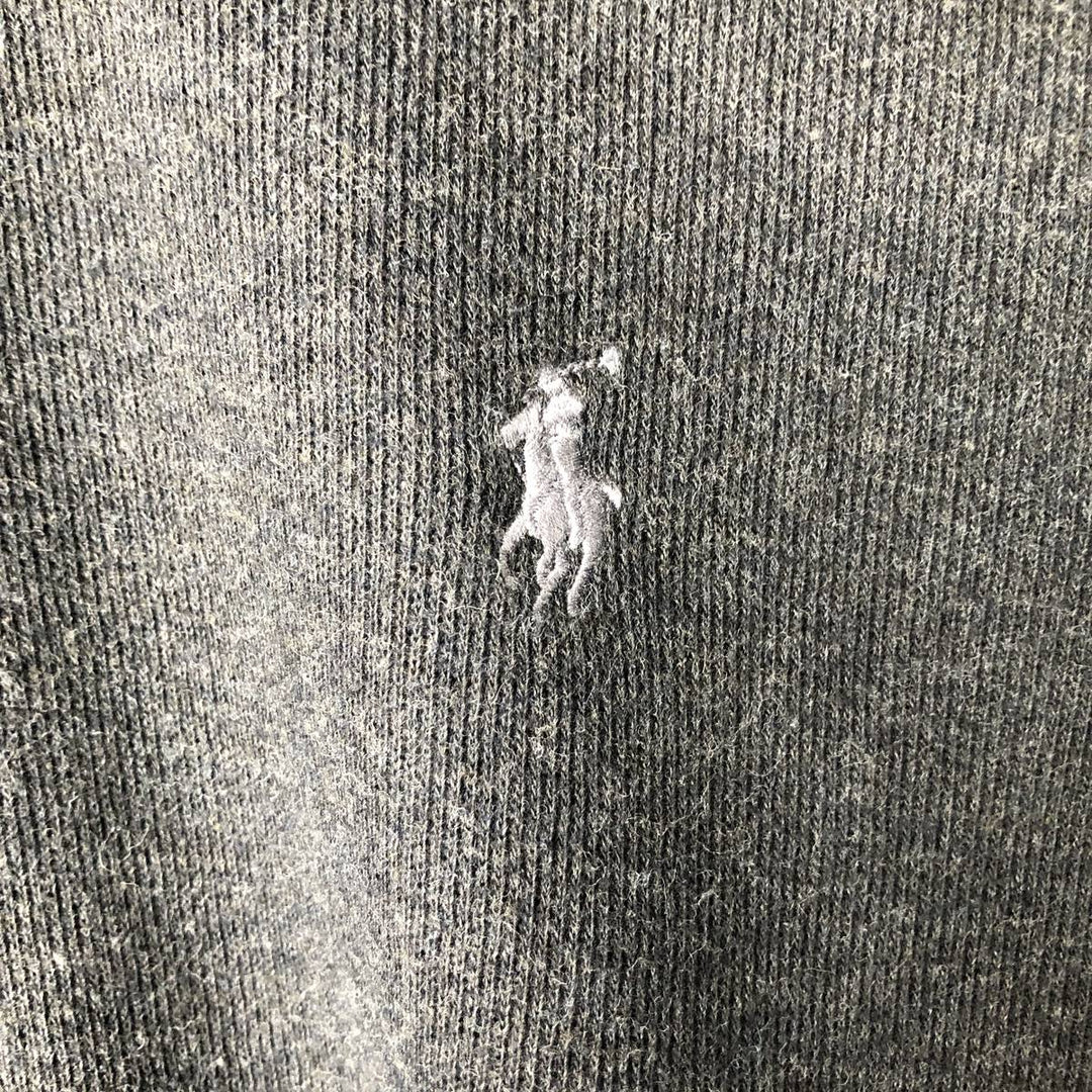 Ralph Lauren POLO RALPH LAUREN Half-Zip Sweatshirt, Men's XL cotton black type Vintage Second Hand