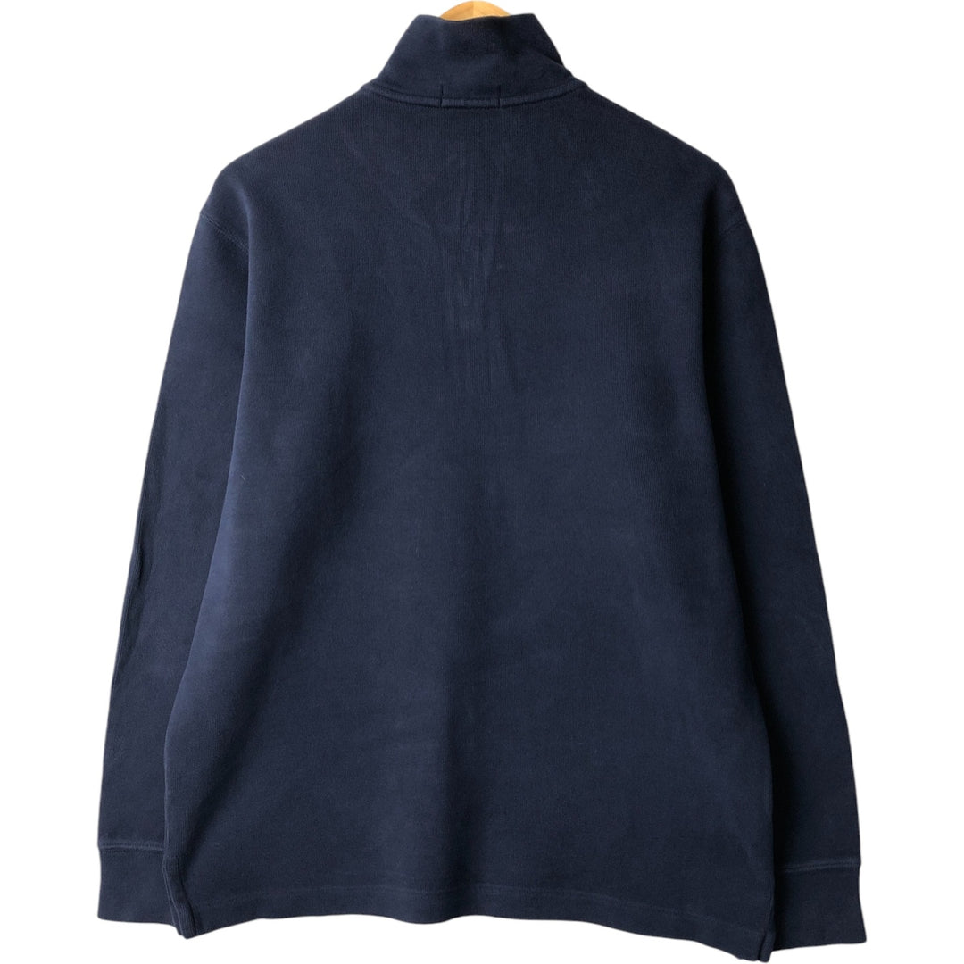 Ralph Lauren POLO RALPH LAUREN Half-zip sweatshirt, men's M size cotton navy blue type Vintage Second Hand