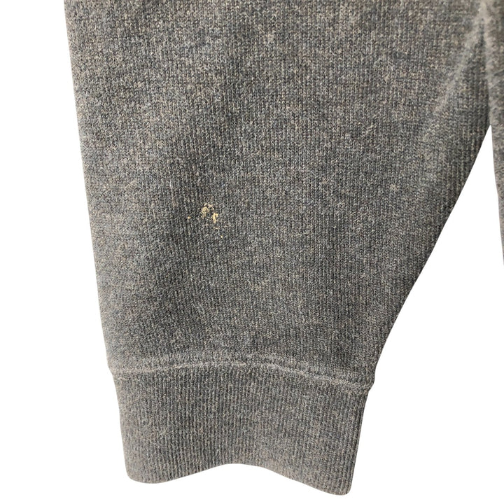 Ralph Lauren POLO by Ralph Lauren Half-Zip Sweatshirt, Men's Size L cotton Charcoal Vintage Second Hand