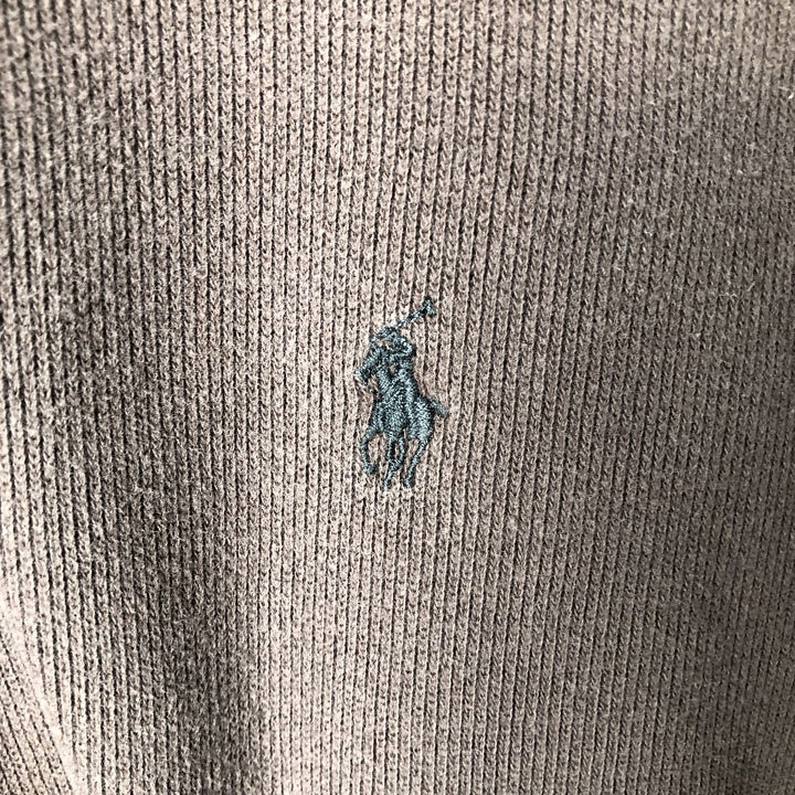 Ralph Lauren POLO by Ralph Lauren Half-Zip Sweatshirt, Men's M cotton brown type Vintage Second Hand