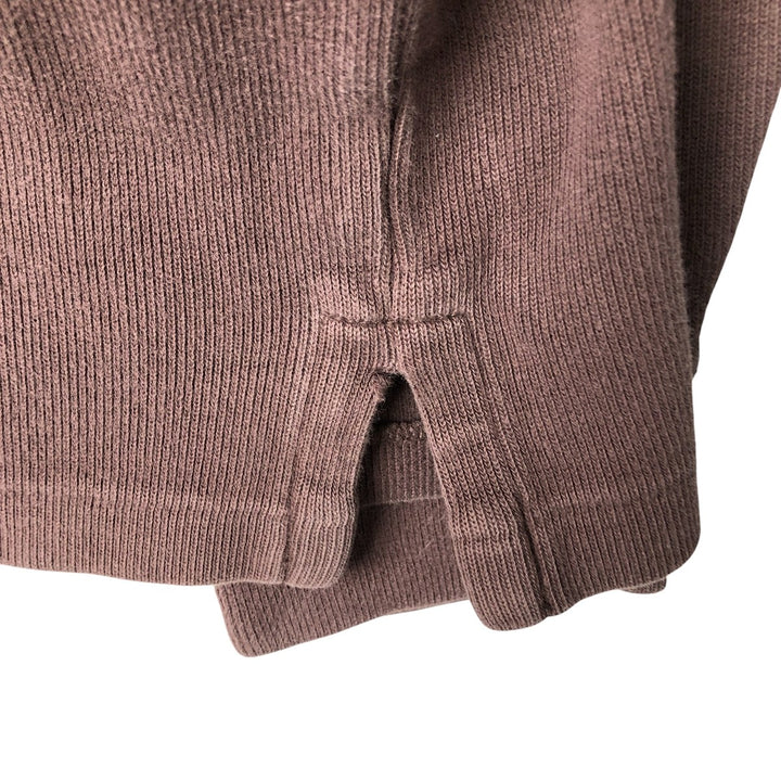 Ralph Lauren POLO by Ralph Lauren Half-Zip Sweatshirt, Men's M cotton brown type Vintage Second Hand
