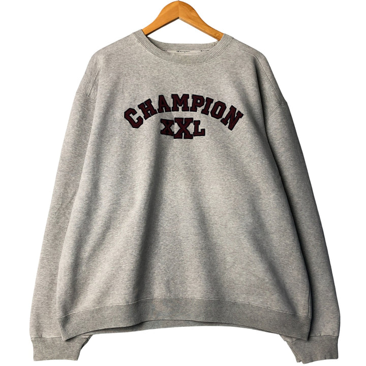 2000'S Champion College Sweatshirt, Men's XL cotton gray type Vintage Second Hand