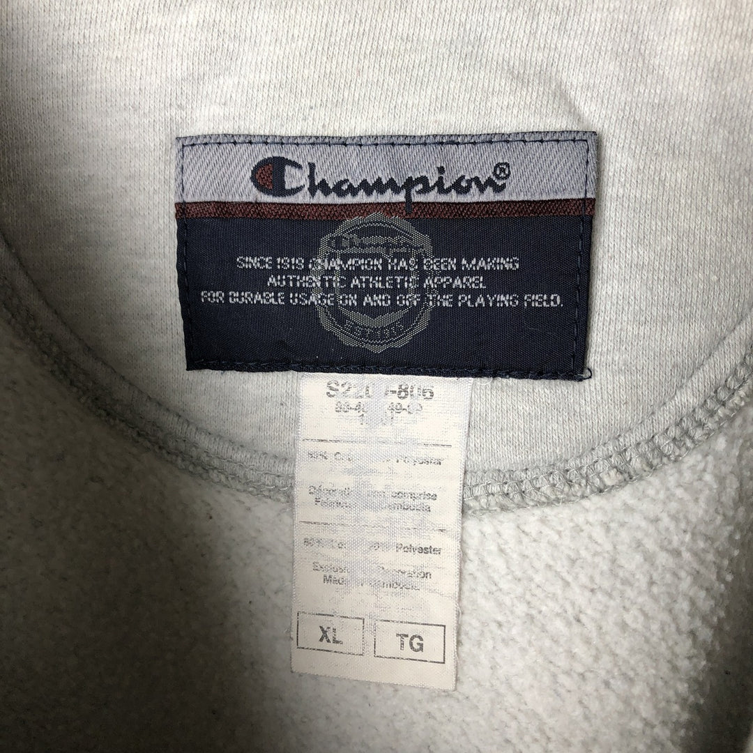 2000'S Champion College Sweatshirt, Men's XL cotton gray type Vintage Second Hand