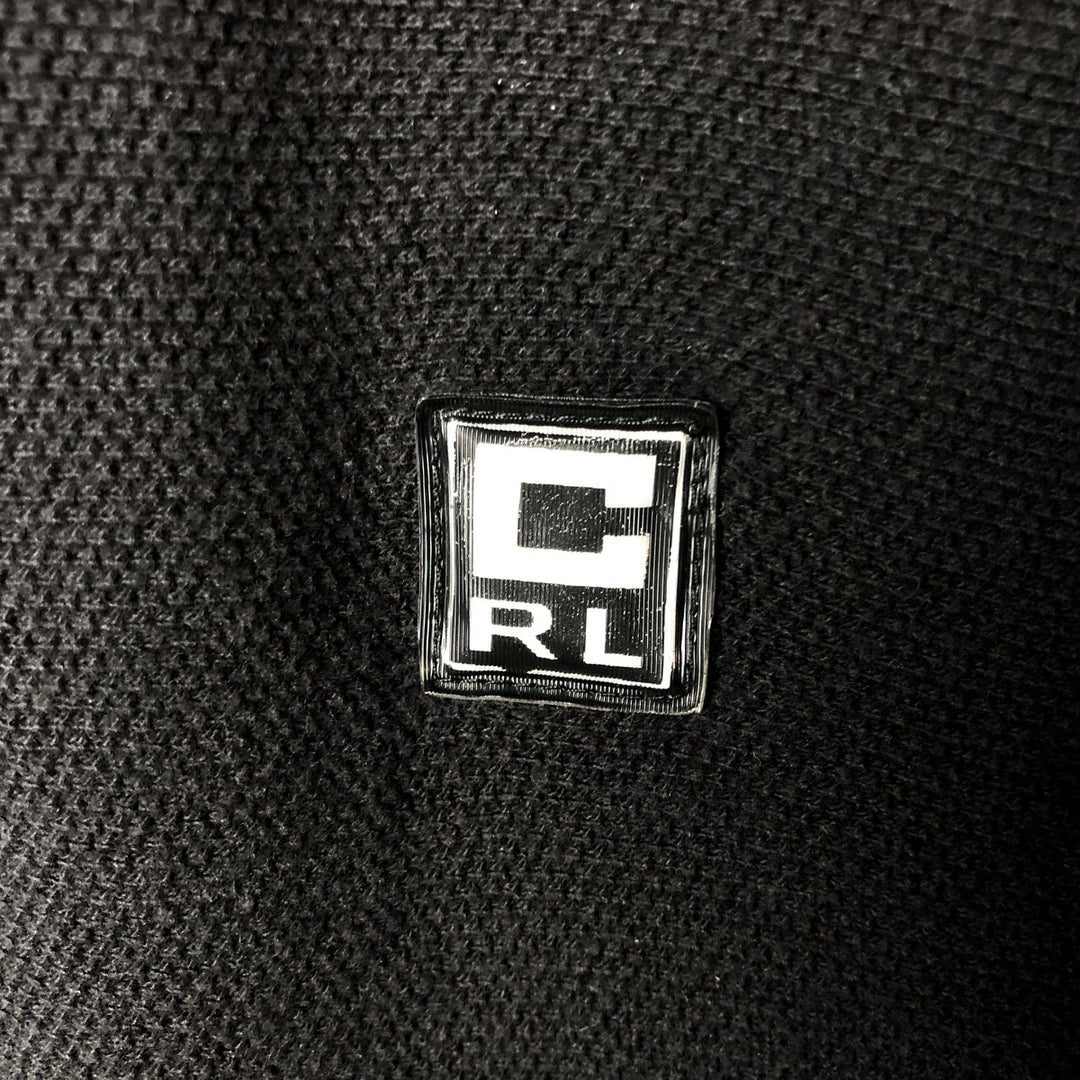 Ralph Lauren Chaps long-sleeved striped polo shirt, men's size L cotton black type Vintage Second Hand
