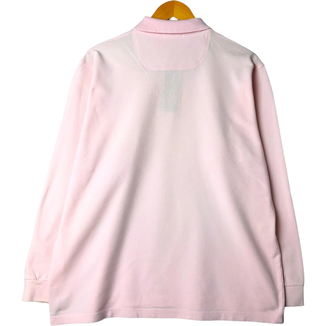 Burberry's BURBERRY LONDON long-sleeved polo shirt, made in the UK, men's size L cotton pink type Vintage Second Hand