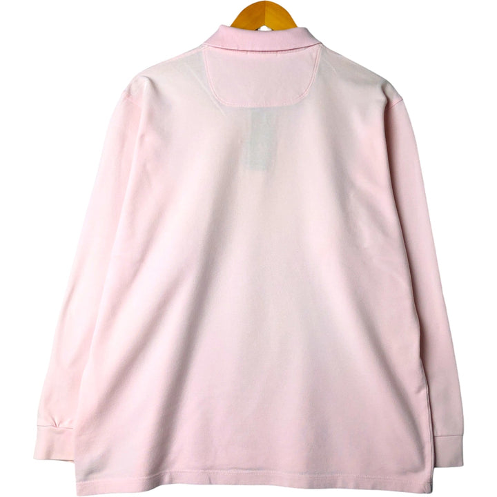 Burberry's BURBERRY LONDON long-sleeved polo shirt, made in the UK, men's size L cotton pink type Vintage Second Hand