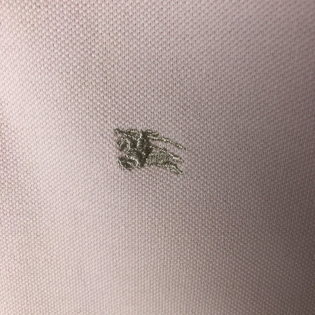 Burberry's BURBERRY LONDON long-sleeved polo shirt, made in the UK, men's size L cotton pink type Vintage Second Hand