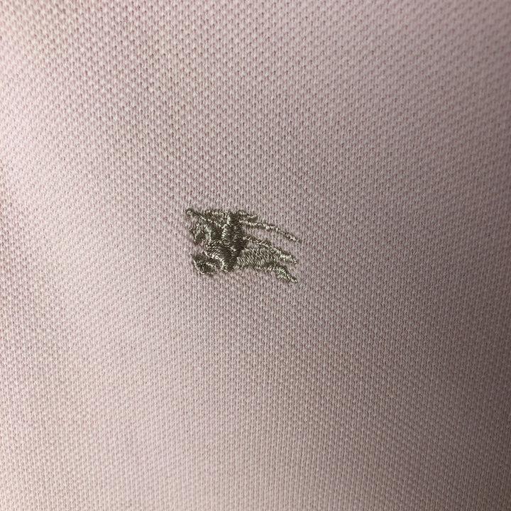 Burberry's BURBERRY LONDON long-sleeved polo shirt, made in the UK, men's size L cotton pink type Vintage Second Hand