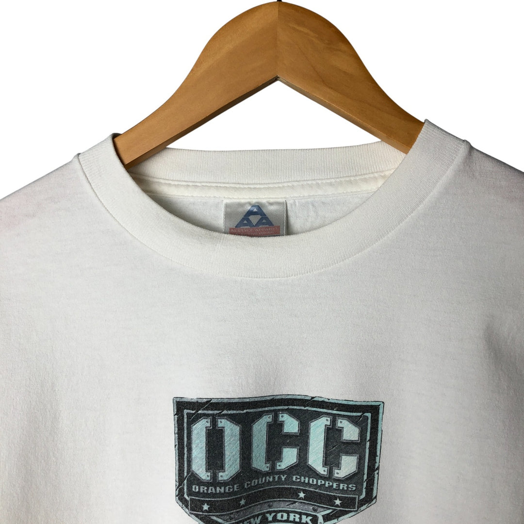2000'S Alstyle Orange County Choppers Long Sleeve T-Shirt, Men's Size L cotton white type Vintage Second Hand