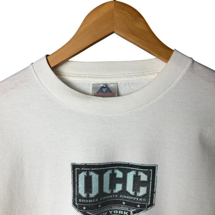 2000'S Alstyle Orange County Choppers Long Sleeve T-Shirt, Men's Size L cotton white type Vintage Second Hand