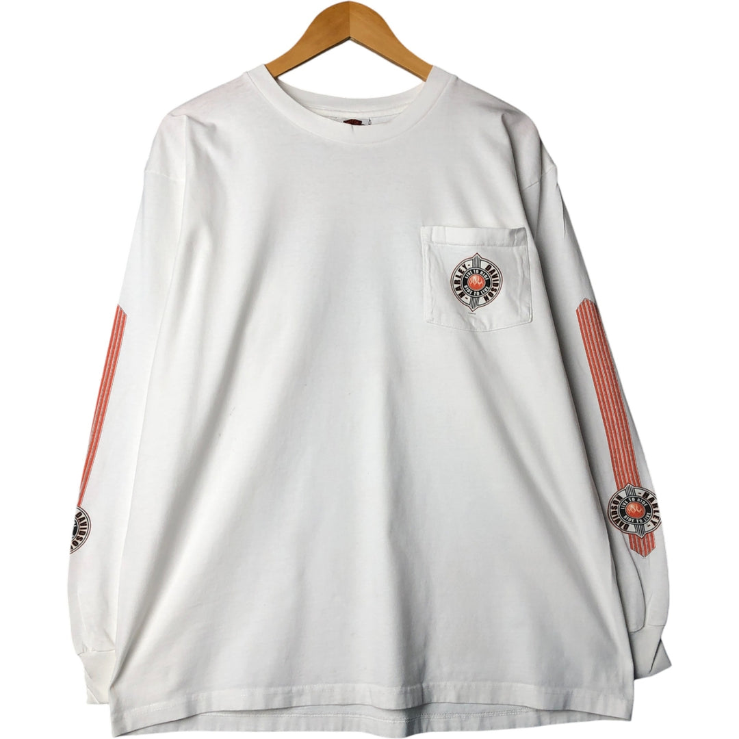 00'S Harley-Davidson Long Sleeve T-Shirt Made in USA Men's XL cotton white type Vintage Second Hand