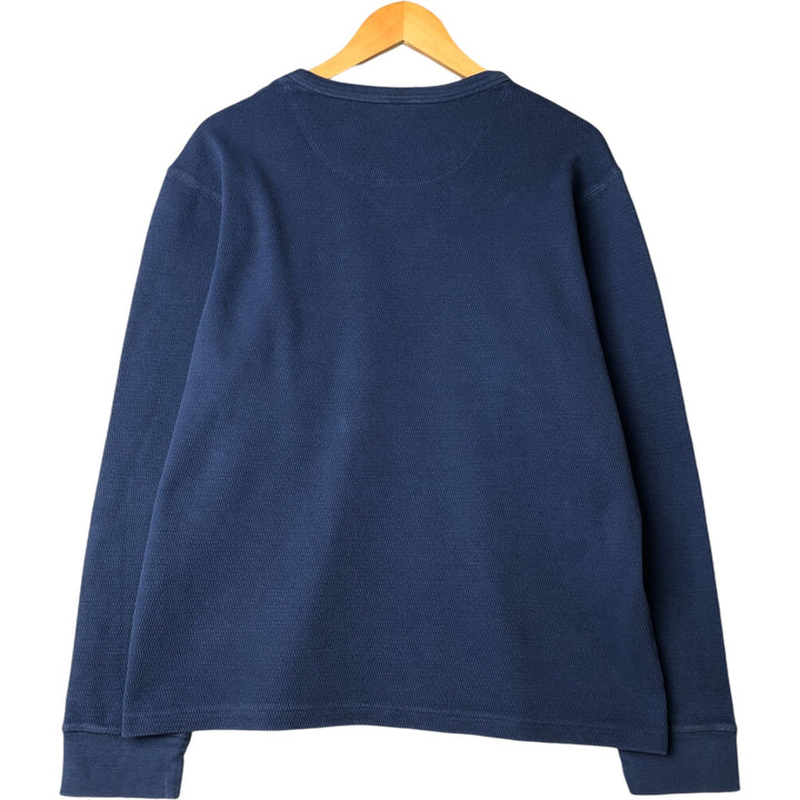 GAP Thermallon T-shirt, Honeycomb, Men's L size cotton blue type Vintage Second Hand