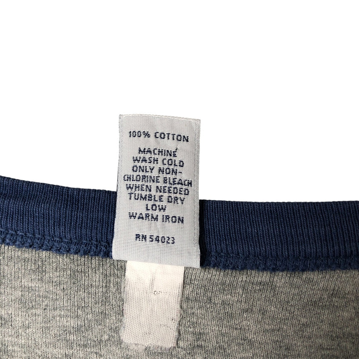 GAP Thermallon T-shirt, Honeycomb, Men's L size cotton blue type Vintage Second Hand