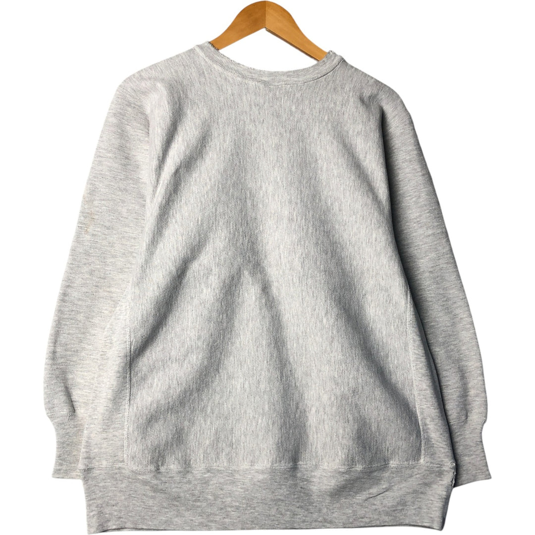 90'S Champion Reverse Weave Embroidered Tag One Point Logo Sweatshirt Trainer Made in USA Men's XL cotton gray type Vintage Second Hand