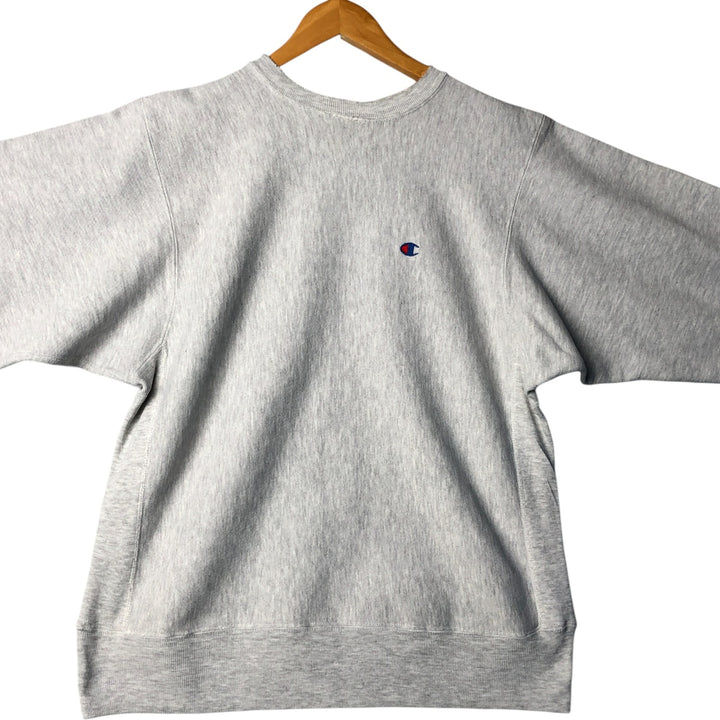 90'S Champion Reverse Weave Embroidered Tag One Point Logo Sweatshirt Trainer Made in USA Men's XL cotton gray type Vintage Second Hand