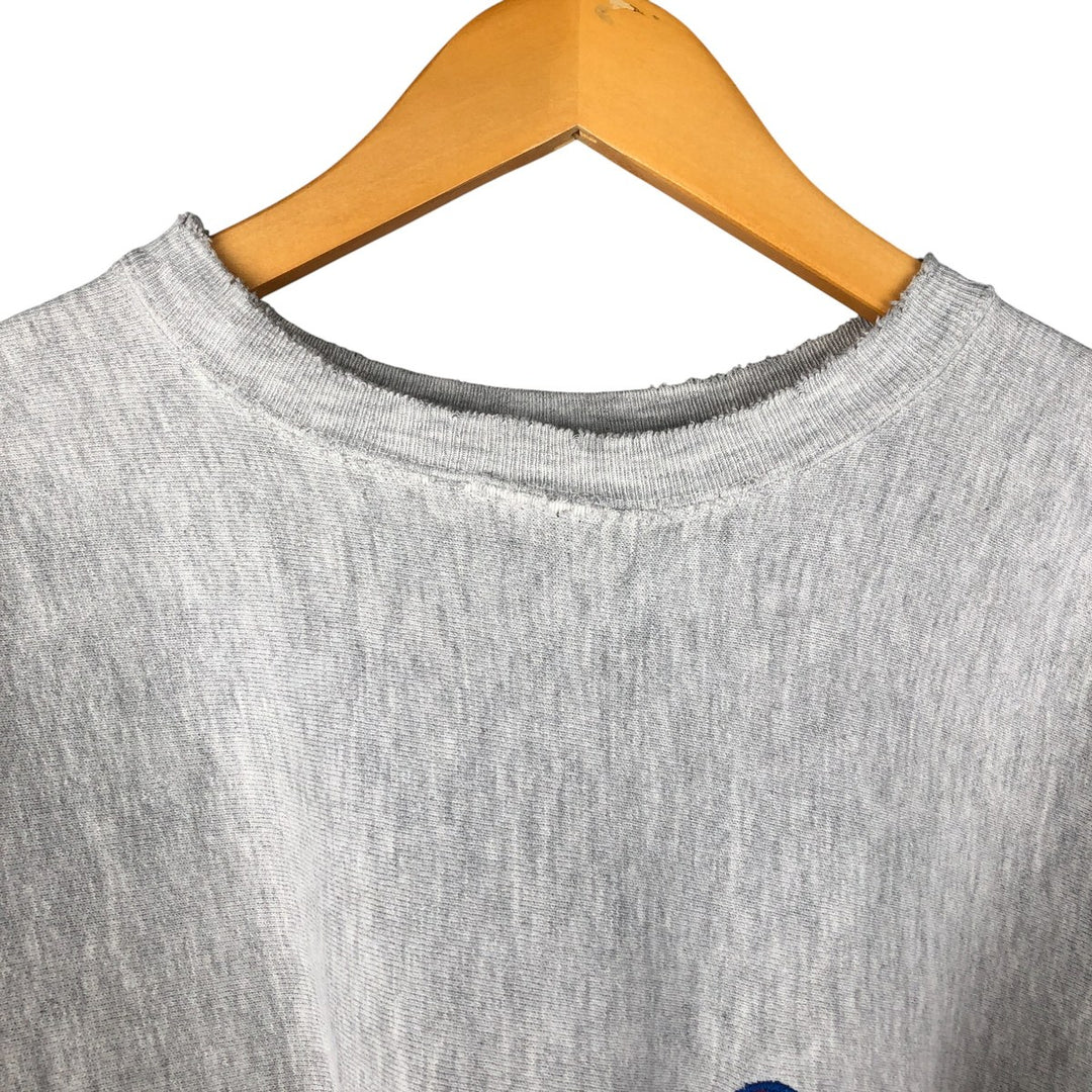 90'S Champion Reverse Weave Embroidered Tag One Point Logo Sweatshirt Trainer Made in USA Men's XL cotton gray type Vintage Second Hand