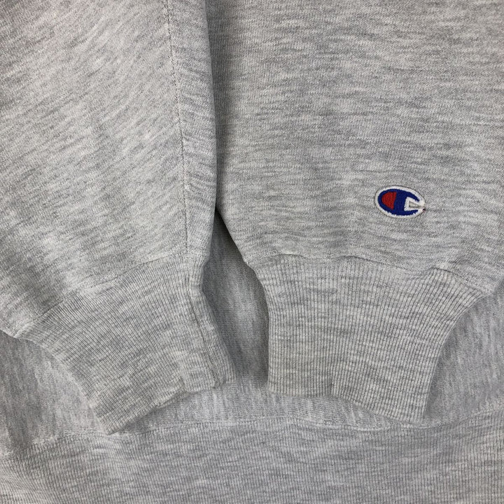 90'S Champion Reverse Weave Embroidered Tag One Point Logo Sweatshirt Trainer Made in USA Men's XL cotton gray type Vintage Second Hand