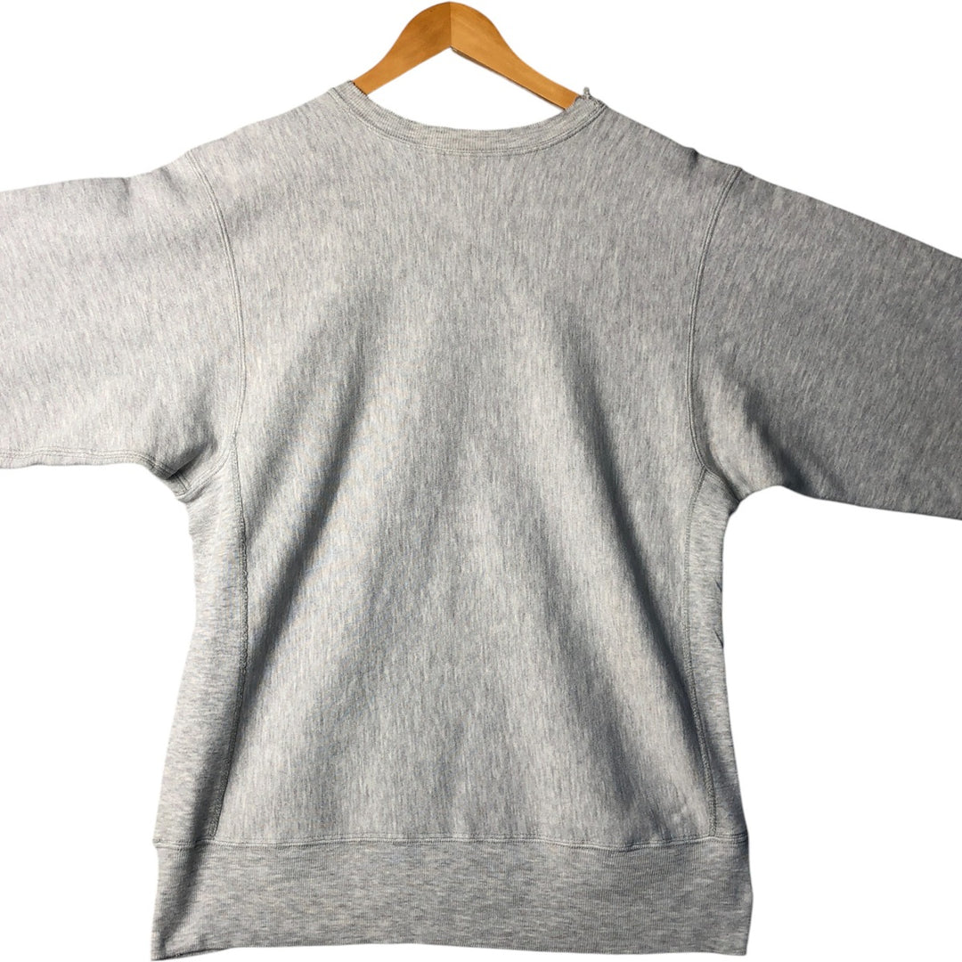 90'S Champion Reverse Weave College Sweatshirt with Embroidered Tag and Triple Print, Made in USA, Men's Size XL cotton gray type Vintage Second Hand