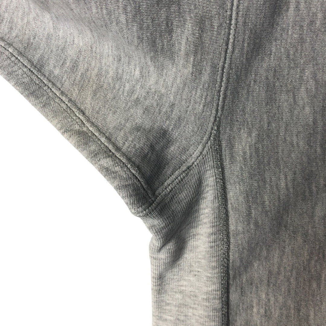 90'S Champion Reverse Weave College Sweatshirt with Embroidered Tag and Triple Print, Made in USA, Men's Size XL cotton gray type Vintage Second Hand