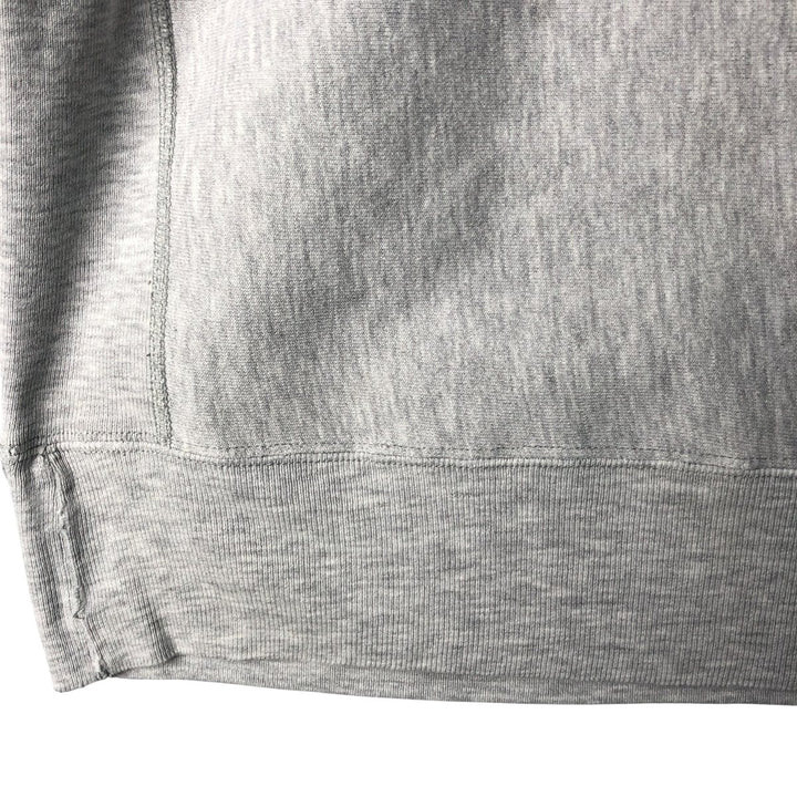 90'S Champion Reverse Weave College Sweatshirt with Embroidered Tag and Triple Print, Made in USA, Men's Size XL cotton gray type Vintage Second Hand