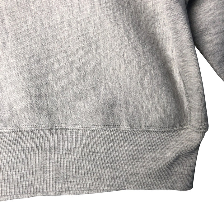 90'S Champion Reverse Weave College Sweatshirt with Embroidered Tag and Triple Print, Made in USA, Men's Size XL cotton gray type Vintage Second Hand