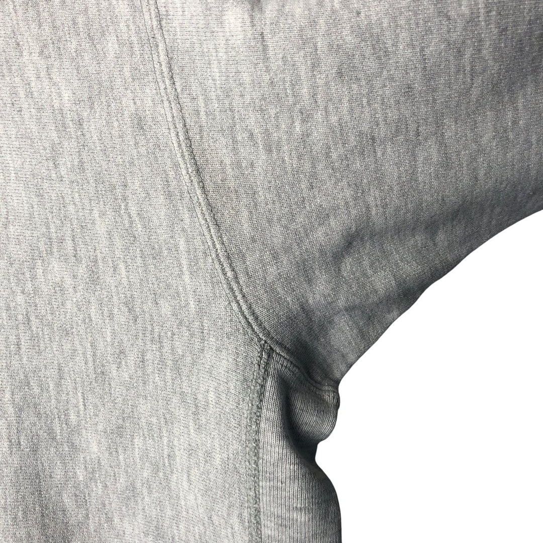 90'S Champion Reverse Weave College Sweatshirt with Embroidered Tag and Triple Print, Made in USA, Men's Size XL cotton gray type Vintage Second Hand