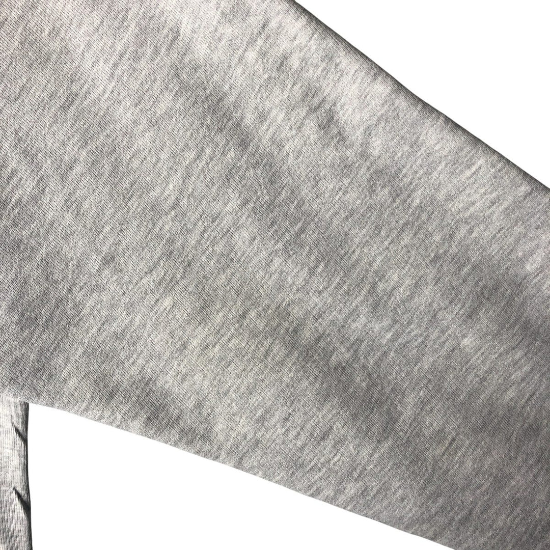 90'S Champion Reverse Weave College Sweatshirt with Embroidered Tag and Triple Print, Made in USA, Men's Size XL cotton gray type Vintage Second Hand