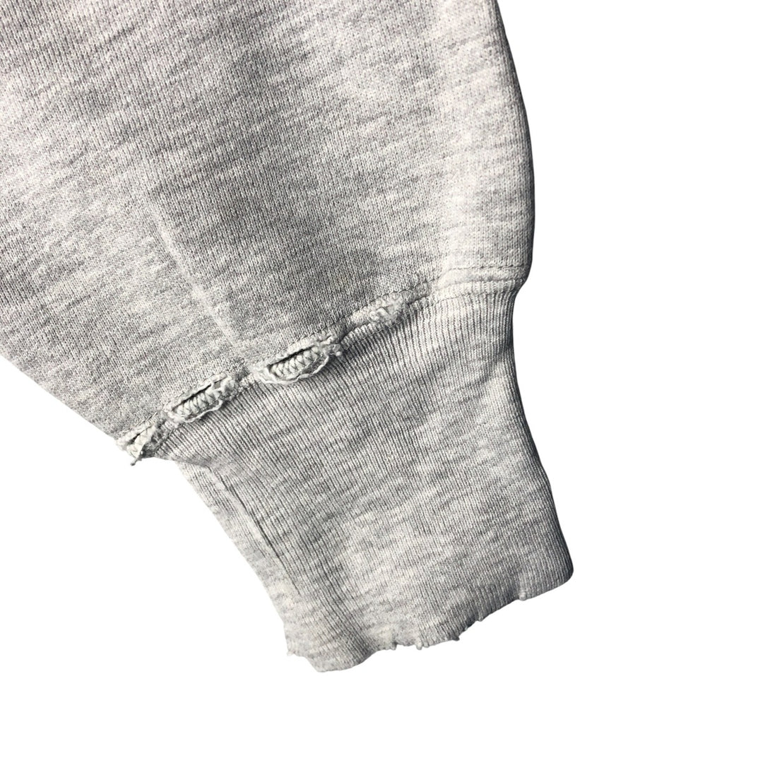 90'S Champion Reverse Weave College Sweatshirt with Embroidered Tag and Triple Print, Made in USA, Men's Size XL cotton gray type Vintage Second Hand