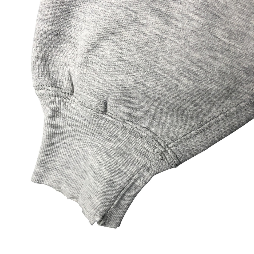 90'S Champion Reverse Weave College Sweatshirt with Embroidered Tag and Triple Print, Made in USA, Men's Size XL cotton gray type Vintage Second Hand