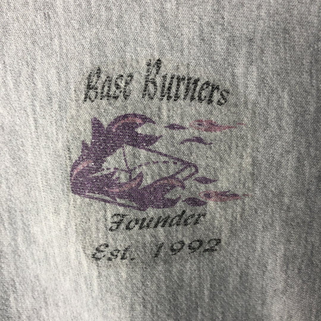 Vintage 90'S Champion Reverse Weave Print Sweatshirt, Men's XL unclear gray type Vintage Second Hand