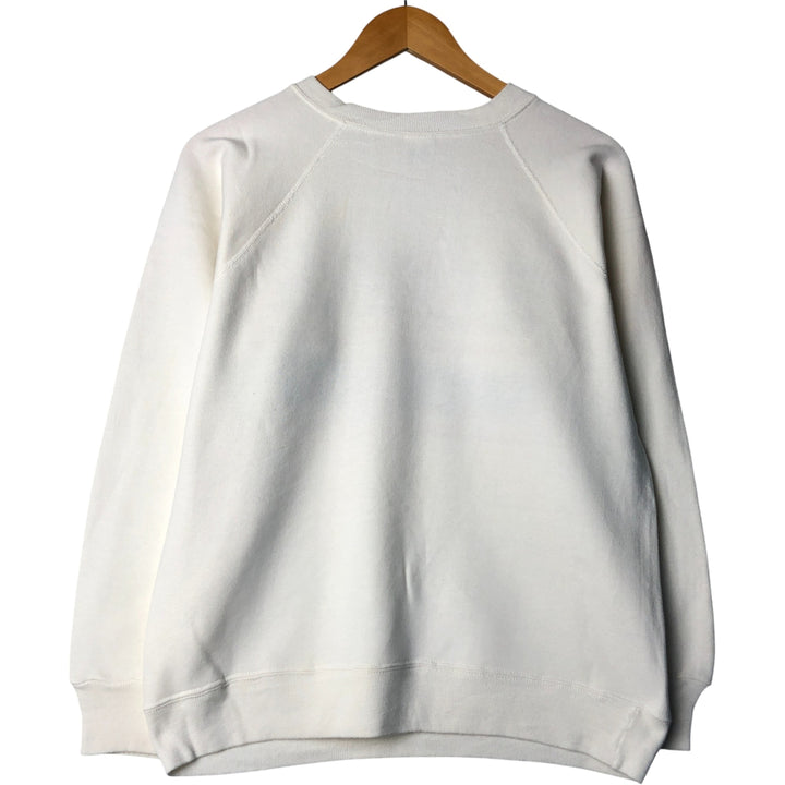Vintage 1980'S Champion sweatshirt, Made in USA, Men's Size L cotton white type Vintage Second Hand