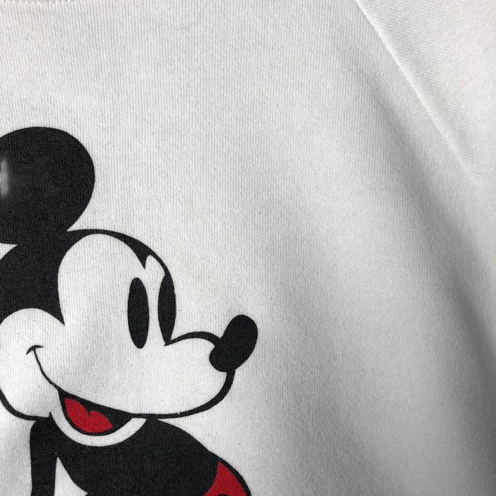 Vintage 1980'S Disney Mickey Mouse character sweatshirt, Made in USA, Men's XL cotton white type Vintage Second Hand