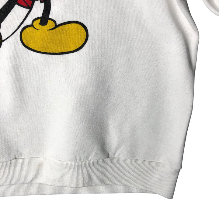 Vintage 1980'S Disney Mickey Mouse character sweatshirt, Made in USA, Men's XL cotton white type Vintage Second Hand