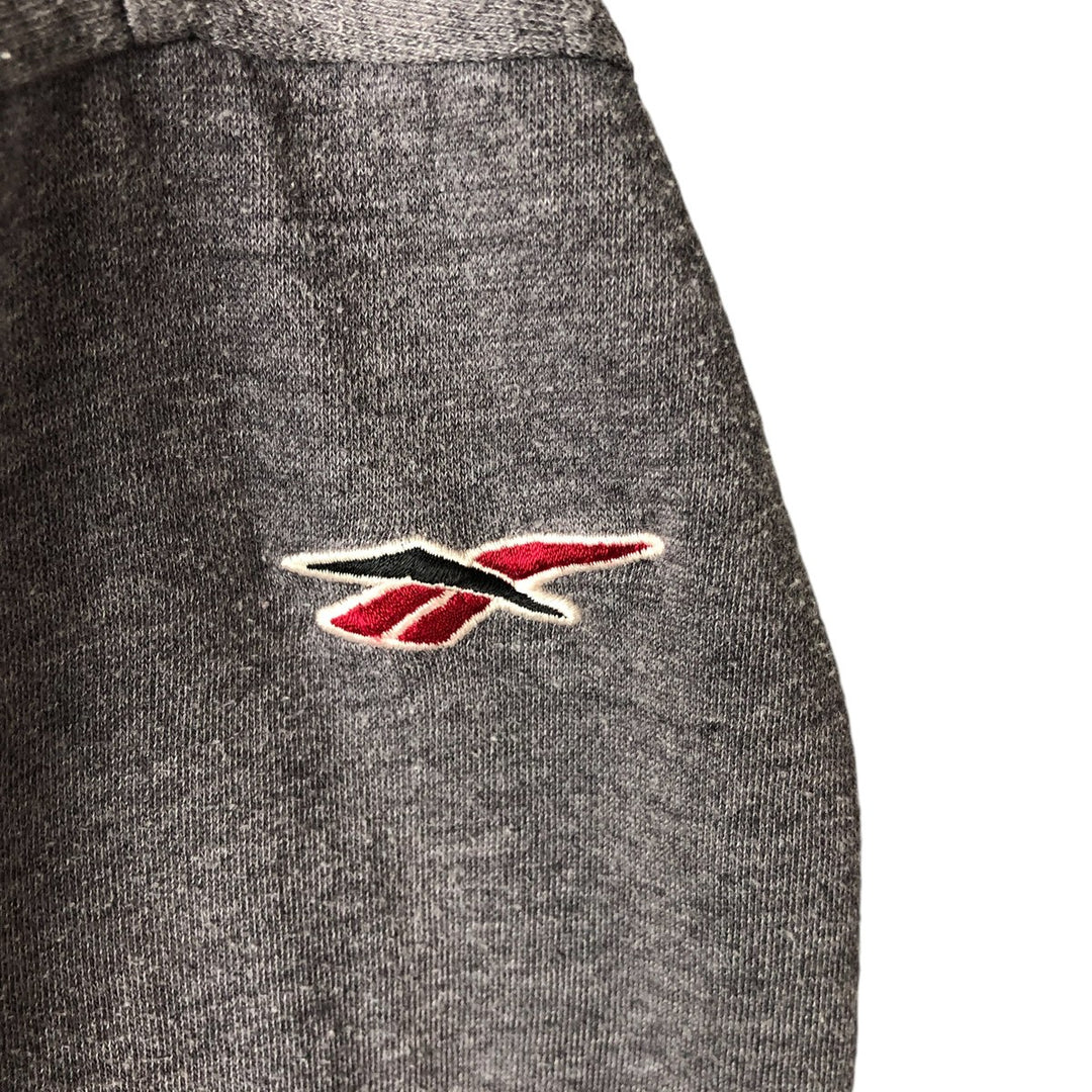 90'S Reebok Logo Sweatshirt, Men's XL Size Vintage cotton Charcoal Vintage Second Hand