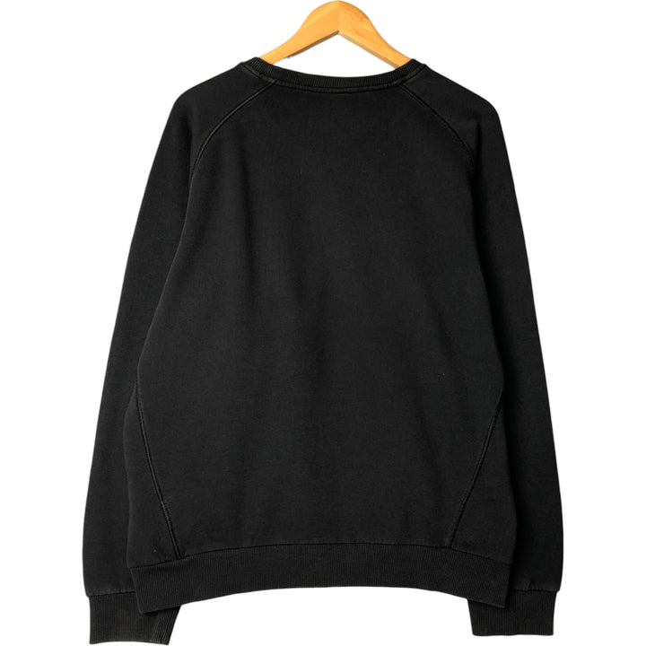 Adidas One-Point Logo Sweatshirt, Men's Size L cotton black type Vintage Second Hand