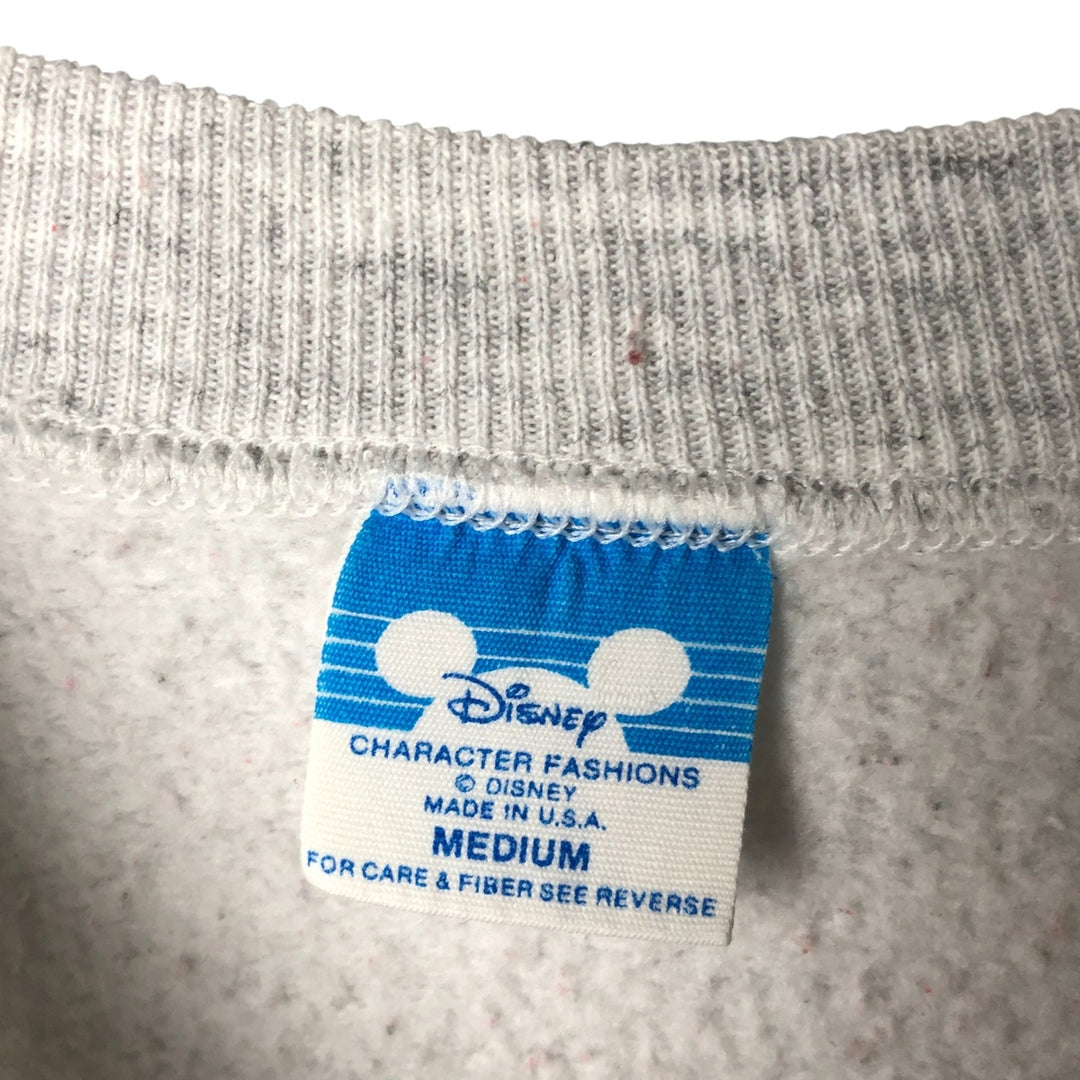Vintage 1980'S Disney Mickey Mouse character sweatshirt, made in the USA, size M, men's cotton white type Vintage Second Hand