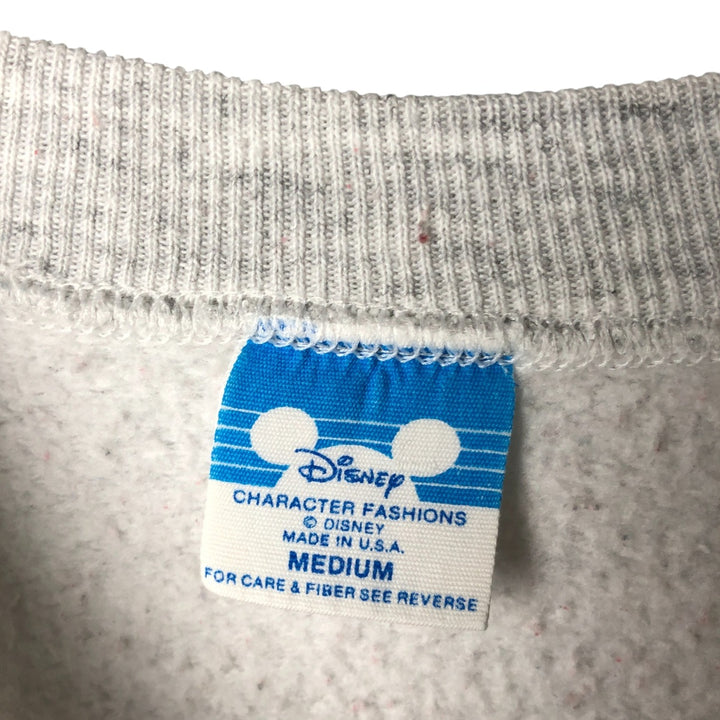Vintage 1980'S Disney Mickey Mouse character sweatshirt, made in the USA, size M, men's cotton white type Vintage Second Hand